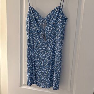 Reformation Blue and White Floral Mini Dress